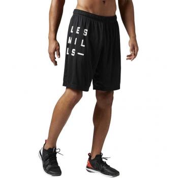Reebok LM 10 In Short Pantalón Corto, Hombre, Negro