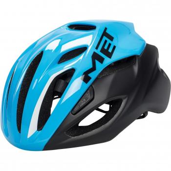 MET M3HM103L0CN1 Casco, Unisex Adulto, Cian/Negro, 59-62