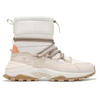 Botas D.Franklin para mujer estilo track con acabado acolchado en color beige modelo DFSH347003-Beig