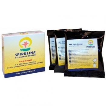 Natursoy Recambio Espirulina 540 Comprimidos Marcus Rohrer 3 X 180 Comprimidos, color Marron, 180 Unidad - Paquete de 3
