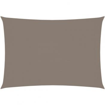 Toldo de vela rectangular tela Oxford gris taupe 2x4 m