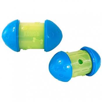 Kong - Juguete para Perros Spin It 9 x 16,5 cm Verde/Azul