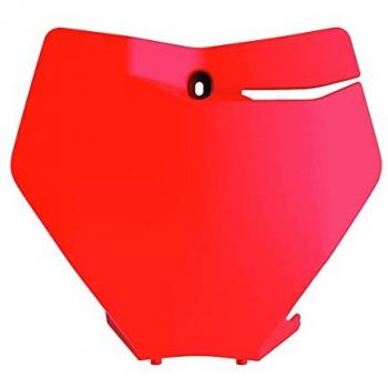 Placa Delantera Polisport Naranja Neón para KTM SX/SX-F/XC/XC-F 2019-2022, Plástico Brillante y Resistente