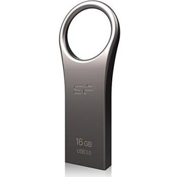 Silicon Power Jewel J80 16GB USB Flash Drive, USB 3.0, Titanium Design