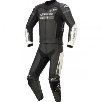 Traje de cuero Alpinestars GP Force Chaser 2-Piezas Negro-Blanco