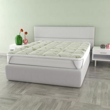 Topper Matrimonial Wellness Acolchado con Aloe y Fuelle de 5 cm - 160x195 cm