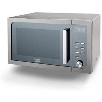 Horno Microondas Beko MGF23210X con Grill, Acero Inoxidable, 23 Litros