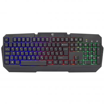 Teclado White Shark GK-2105 Dakota - Teclado USB AZERTY Belga Negro con Diseño Ergonómico