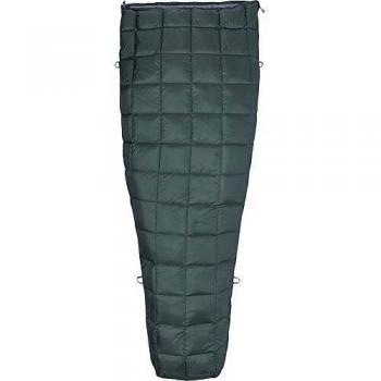 Marmot Micron 50 Long Mummia, Extra Lungo, imbottitura in Piuma d'oca 650, sacco a Pelo molto leggero e Caldo, Hombres, Crocodile/Grey Storm, 198 cm