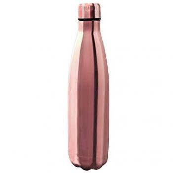 Termo de Acero Inoxidable 750 ml Rosa Doble Pared Libre de BPA con Tapón Hermético