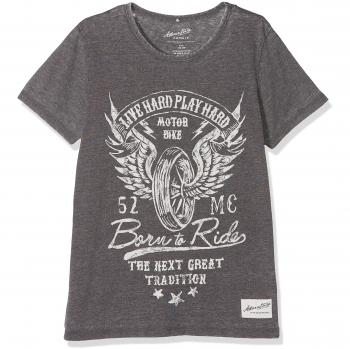 NAME IT Nkmhasger SS Top, Camiseta para Niños, Gris