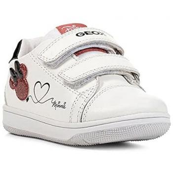 Zapatillas Geox B New Flick para Niña, Color Blanco/Rojo, Talla 25 EU