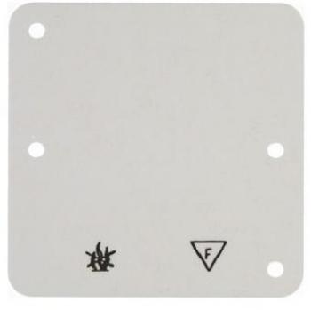 Hager - Placa ciega auto-ext. 1 elemento blanco