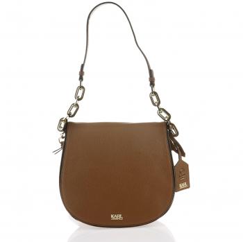 Karl Lagerfeld Bolso asa al hombro Marrón