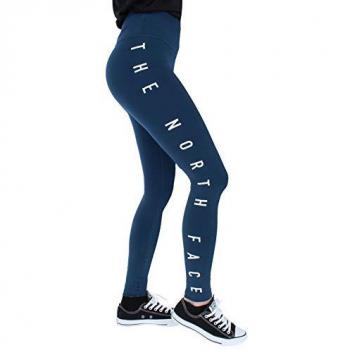 The North Face 24/7 Mid Rise Tight Mallas Graphic de Tiro Medio para Mujer, Blue Wing Teal/TNF White, Regular, XS