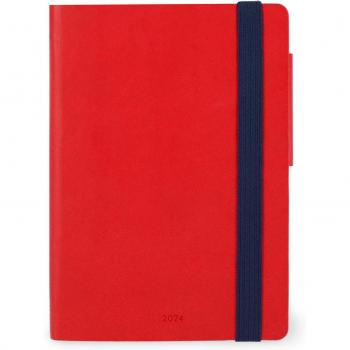 Agenda Legami Small día/pág mult 2024 Rojo