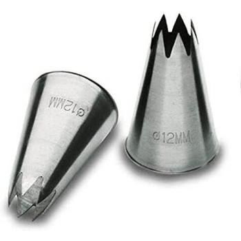 Lacor - 68932 - Pack 6 Boquilla Estrella Inox. 12cm