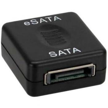 Adaptador InLine eSATA a SATA hembra negro