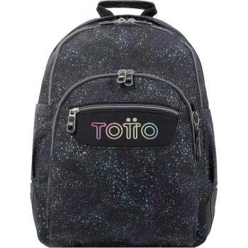 Mochila Escolar Totto Crayoles con Estampado de Colores Brillantes