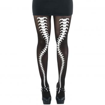 Full Volume by EMP Skeleton Stockings Medias Negro S-M