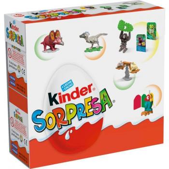 Huevo Sorpresa Kinder - Pack de 6 unidades de 20g cada una