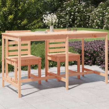 Mesa de jardín 203,5x90x110 cm en madera maciza de abeto Douglas marrón
