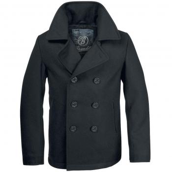 Brandit Pea Coat Uniform Jacket Black, Size M
