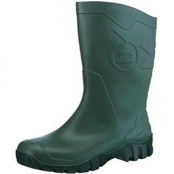 Dunlop Dee Plain Rubber Wellingtons Green Size 47