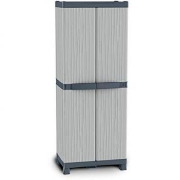 Terry, Base 2700 Uw, Armario 2 Puertas, 4 Estantes Internos y 2 Cubetas. 70x43,8x181,8 cm