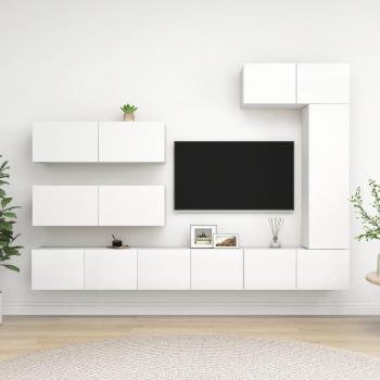 vidaXL Set de muebles de salón TV 7 piezas en madera de ingeniería
