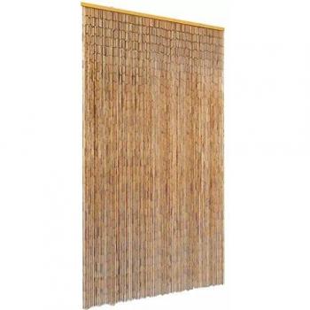 vidaXL Insect Door Curtain Bamboo 120x220 cm - Type: Insect Door Curtain; Material: Bamboo; Dimensions: 120x220 cm; Design: Natural bamboo strips; Functionality: Keeps insects out while allowing airflow; Installation: