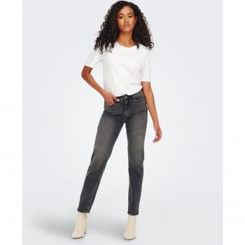 Only Emily High Waist Stretch Boyfriend Jeans in Dark Grey Denim