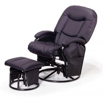 Hauck 687024 - Sillón reclinable con reposapiés, color negro