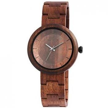 Reloj de Madera Raptor® para Mujer con Correa Marrón RA10171-001