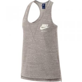 Nike W NSW Gym Vntg Camiseta, Mujer, Beige