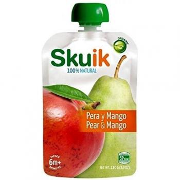 SKUIK PURÉ CON PERA Y MANGO BIO, 110 g 110 g