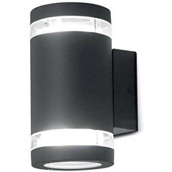 Aplique jardín Magnus Grafito 18,8 cm - Aplique de exterior Up Down 2 luces Grafito IP44