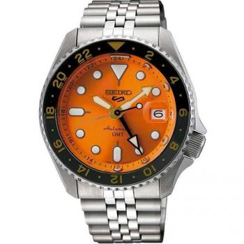 Seiko 5 Sports SSK005K1 Automatic GMT Stainless Steel Silver Bracelet Men's Watch