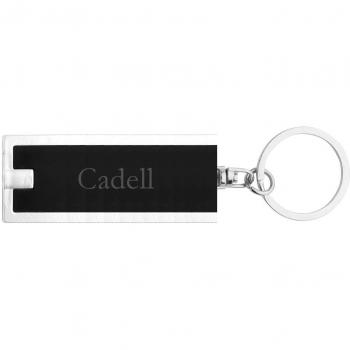 Llavero plástico personalizado con lámpara LED con Cadell