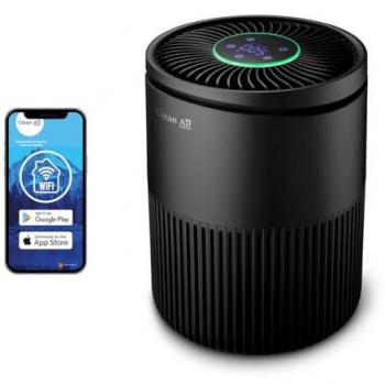 Purificador de aire HEPA inteligente Clean Air Optima CA-503B compacto - hasta 30m² - negro