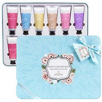 Crema de Manos, Green Canyon Spa Set de Cremas de Manos Mujer 12 Piezas de Loción para Manos Secas Con Ultra Hidratación y Rápida Absorción Kits de Regalo Mujer Ideal para Navidad Festival Aniversario
