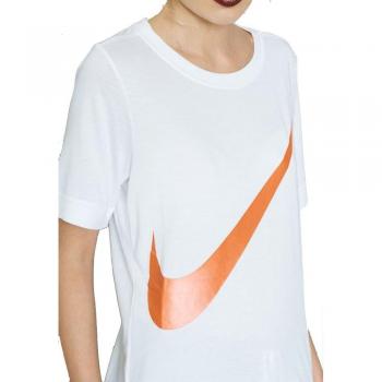 Nike W Nsw Top Ss Prep Camiseta, Mujer, Blanco