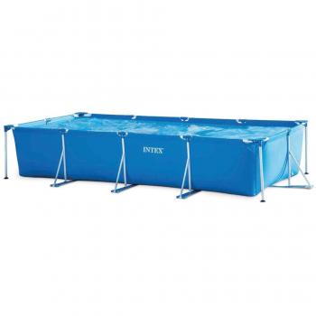 Intex 28273NP Small Frame - Piscina desmontable tubular, 450 x 220 x 84 cm, 7.127 litros, Multicolor