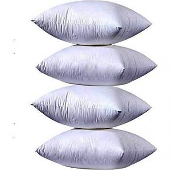 YIBO 4 Unidades de Relleno de Cojín 40 x 40 cm, Relleno de Cojín para Sofá o Cama, con Relleno de Algodón y Poliéster Reciclado, Suave e Indeformable, Hipoalergénicas, Juego de 2/4/6 Unidade