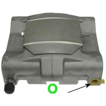 Pinza de freno trasera izquierda Hella 8AC 355 380-491 para Citroen C5