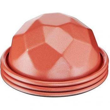 Set de 3 moldes facetados Tefal Creabake 7,7 cm con antiadherente y apilables