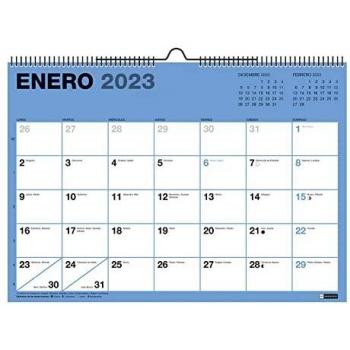 Miquelrius - Calendario de pared 2023 Chromat - tamaño A4 - con espacio para anotar - Español, MR28115