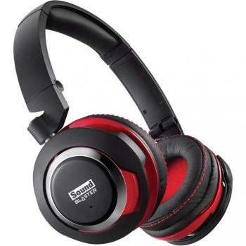 Auriculares USB Creative Sound Blaster EVO con micrófono, cancelación de ruido, sonido envolvente 3D, conectividad USB y Bluetooth, diseño plegable y cómodo para largas horas de uso