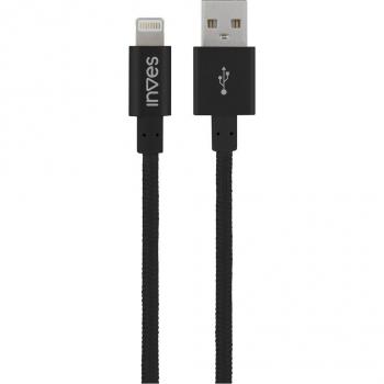 Cable Lightning Inves B1 Negro 1 metro