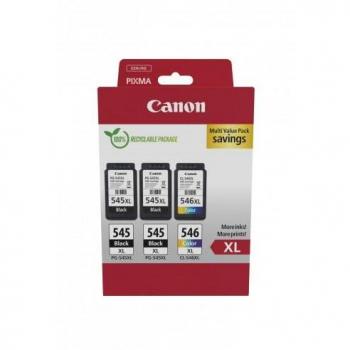 Canon PG-545XL / CL546XL Multipack de 3 Cartuchos de Tinta Originales